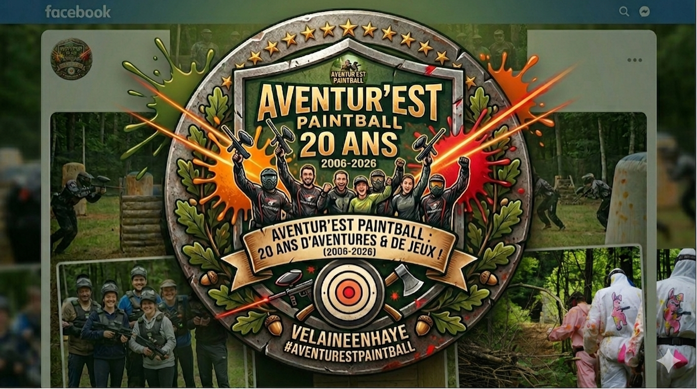 Aventur'est paintball Nancy 20 ans 